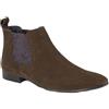 Silver Street London Stivaletti Chelsea alla moda da uomo, formali e casual, in pelle, taglie 7-12, Carnaby Pelle Scamosciata Marrone, 44 EU