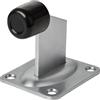 WDB - Fermaporta con tampone in gomma, 100 x 80 mm, per cancelli a battente e porte pesanti, battente in acciaio zincato