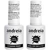 Andreia Professional Gel Polish Ultrabond Primer + Base e Top Coat 2 in 1 (la confezione contiene uno di ciascuno)
