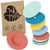MySweetStitch - 10 x FreeStyle Libre 1 & 2 cerotti sensore, Overpatch rotondo Ø 65mm, con foro di ventilazione, cerotto impermeabile, traspirante, Pastello