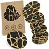 MySweetStitch - 10 x FreeStyle Libre 3 cerotti sensore, Overpatch rotondo Ø 60mm, con foro di ventilazione, cerotto impermeabile, traspirante, delicato sulla pelle, Savannah