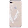 Mutouren Cover per iPhone SE 5/5S in silicone TPU, trasparente, ultra sottile e morbida, antigraffio, colore bianco