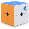 GAN 251 V2, 2x2 Speed Cube Gans Mini Cube Puzzle Toy 2x2x2 Cubo Magico Giocattolo Rompicapo 51mm Toy per Principianti (Stickerless Senza Adesivi)