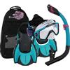 U.S. Divers US.Divers Set Avila-Kit per immersioni,maschera,pinne e boccaglio con spurgo per adulti con protezione UV,lenti antiappannamento e anti-perdita,escursioni in acqua,snorkeling,uomo e donna