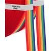 TUKA-i-AKUT 182m x 25mm Cinghia Arcobaleno per Fettucce, PP Tessuto Tessitura Nastro, Cinghie per Imballaggio Fornisce Accessori, DIY Craft Borse Cinghie Decorazione Regalo Artigianato 2x91m TKB5073-colorful-2X