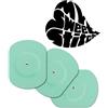 MySweetStitch - 10 x FreeStyle Libre 1 & 2 cerotti sensore, Overpatch ovale Ø 70 x 55mm, con foro di ventilazione, cerotto impermeabile, traspirante, delicato sulla pelle, Menta
