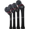 Scott Edward Set di 4 copritesta da Golf in Legno Lavorato a Maglia Fit Driver (460CC) Fairway Hybrid/UT Morbida e Ben Fatta Mantieni i Club puliti