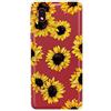MUTOUREN Cover per Samsung Galaxy A20S Custodia in Silicone TPU Trasparenti Ultra Sottile Antigraffio Antiurto Protettivo Case con Pellicola Proteggi Schermo, Crisantemo Giallo