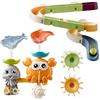 OR OR TU Giochi Bagnetto Neonato, Giocattoli a Ventosa per Bambini,Giochi Vasca da Bagno Bambini Mulino ad Acqua Rotante,Giocattoli da Doccia e da Nuoto Neonato