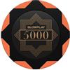 SLOWPLAY Nash Fiches da poker in argilla | 50 Pezzi di Fiches da Poker Texas Holdem, 14g Fiches da poker [con valore] | Squisita fattura e design (5000)