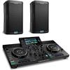 Denon DJ SC LIVE 2 + 2x Alto Professional TS410 - Console DJ con streaming, Schermo Touch da 7", Wi-Fi + 2x Cassa Attiva PA Amplificata da 2000 W 10 con mixer a 3 canali, Bluetooth, DSP
