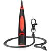 Acme Fischietto per Cani n. 211,5 (aggiornamento 2023) con Nastro per Pipa in Nero Opaco | Alpha | Ideale per richiamare | Ampia Portata | Standard di frequenza (Black/DG Orange)