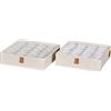LOVE !T STORE !T LOVE IT STORE IT Premium Organizer Cassetti -Organizzatore Armadio Pieghevole con 24 Scomparti - Set da 2 - Rinforzi in Cartone -30x30x8cm - Beige