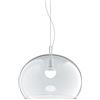 iGuzzini Zurigo, design Luigi Massoni, lampada a sospensione LED, cavo di sospensione 2000mm, dotata di basetta per fissaggio a soffitto, corpo in PMMA, Ø40, Colore Trasparente