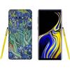 Generico Cover Custodia Compatibile con Samsung Galaxy Note 9 Vincent Van Gogh Iris/Stampa Anche sui Lati/Telefono Rigido Snap on Antiscivolo AntiGraffio Antiurto Protettivo Rigido