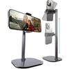 COOPER ChatStand, Supporto Telefono da Scrivania Regolabile per Registrazione Video, Porta Cellulare da Tavolo, Porta Telefono Scrivania, Cavalletto Smartphone per iPhone, Android, Samsung, Grigio