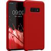 kwmobile Custodia Compatibile con Samsung Galaxy S10e Cover - Back Case per Smartphone in Silicone TPU - Protezione Gommata - rosso classico