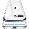 Garegce Cover Compatibile con iPhone 8 Plus/iPhone 7 Plus, 2 Pezzi Vetro Temperato, Silicone Antiurto Protettiva Case Custodia Compatibile con iPhone 8 Plus/7 Plus - 5.5 Pollici - Trasparente