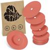 MySweetStitch - 10 x FreeStyle Libre 1 & 2 cerotti sensore, Overpatch rotondo Ø 65mm, con foro di ventilazione, cerotto impermeabile, traspirante, Corallo