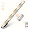 bravzurg Lampada da Scrivania Senza Fili con Sensore di Movimento, Lampada Tavolo Magnetica Ricaricabile, Luce LED Sottopensile con Telecomando, per Cucina Specchio Bagno Muro Armadio Mensola Monitor
