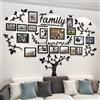 Tefengmaoyi Adesivi Murali Albero Della Vita da Parete - 3D Wall Stickers Murali DIY Cornice Foto Adesivi da Parete Albero Adesivi Murali Soggiorno Camera da Letto (Nero)
