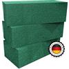 ELES VIDA 3 x schiuma floreale - set schiuma umida 23 x 11 x 7,5 cm Steckmos, composto plug-in, mattoni plug-in per composizioni floreali - spugna plug-in per artigianato per feste, automobili, matrimoni