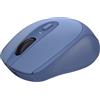 Trust Zaya Mouse Wireless Ricaricabile per Laptop, 800-1600 DPI, 2.4 GHz, Microricevitore USB Riponibile, per Mano Sinistra e Destra, Mouse Senza Fili Compatto per PC, Computer, Mac - Blu