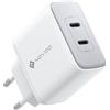 NOVOO 35W Caricatore USB C 2 Porte GaN III Caricabatteria, Compatto da Viaggio Caricabatterie Rapido da Parete per MacBook Air, iPad Pro, Pixel, iPhone 14-8, Galaxy, Samsung S10/S20/S22+