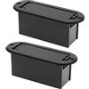 OTOTEC 2 Pezzi Vano Batteria 9V per Pickup Attivi di Chitarra, 9-Volt, Portabatteria per Accessori Chitarra, 81x29x30mm, Stile B