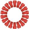 Hakeeta 100pcs Peg Hook Locks Stop Lock, blocco di sicurezza in plastica rossa, installazione facile, per collegamento merci, ganci per supermercato, display antifurto per negozio al dettaglio(6MM)