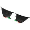 Fdit Ala Fissa Laterale Moto, Aletta Moto Colorfast 2 Pezzi per Moto (Stile in fibra di carbonio opaco)