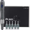 Angel Kiss Dr. pen Ultima M8 Penna Microneedling Professionale, Kit Derma Pen Micro Needling Wireless Regolabile per Viso Corpo Barba Capelli, con 5 Cartucce 16 Pin