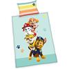 Herding Set di Biancheria Paw Patrol, Made in Green, Federa 40 x 60 cm con Chiusura a Busta, Copripiumino 100 x 135 cm, Con Chiusura a Bottone, 100% Cotone/Flanella