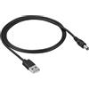 Akyga AK-DC-01 Cavo USB DC 5,5 x 2,1 mm adattatore 5 V Cavo di ricarica 80 cm