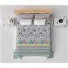 HomeLife Copriletto una piazza e mezzo Cotone Primaverile/Estiva Made In Italy [220x280] | Coperta Cotone Leggera per Letto alla Francese | Copri Letto Traspirante con Fantasia Aquiloni | Grigio
