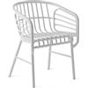 CASAMANIA sedia con braccioli per esterni RAPHIA ALLUMINIO - CM8732-R9016