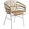 CASAMANIA sedia con braccioli RAPHIA RATTAN - CM8731N-VCBINY