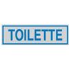 CARTELLI SEGNALATORI Targhetta adesiva - TOILETTE - 16,5 x 5 cm - Cartelli Segnalatori (unità vendita 10 pz.)