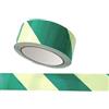 CARTELLI SEGNALATORI Nastro fotoluminescente adesivo - 4 cm x 10 m - giallo-strisce verdi (unità vendita 1 pz.)