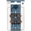 Manicare Mystyle mini Claw, marrone, 4-count