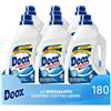 Deox - Detersivo Lavatrice Liquido Classico, 180 Lavaggi, Smacchia e Igienizza, con Formula Antiodore, 1500ml x 6 Confezioni