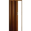 Forte Porta a Soffietto Elly in PVC, Resistente agli urti, Riducibile, Kit completo di serratura, L83 x H214 cm, Effetto Legno scuro venato