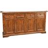 Biscottini Madia legno massello 200x105x45 cm | Credenza vintage | Spaziosa madia soggiorno | Credenza soggiorno e cucina | Credenza legno massello