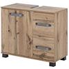 Schildmeyer Milan 134889 - Mobile sottolavabo finitura rovere rustico, 65 x 32 x 59 cm