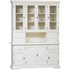 Biscottini INTERNATIONAL ART TRADING Buffet Mobile Soggiorno 200x50x156 cm Cucina Alta | Credenza Legno massello, Bianco, V-L4052-B