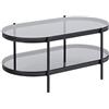 AC Design Furniture Bertha Tavolino da Salotto, Grigio, H: 42 x B: 95 x T: 50 cm