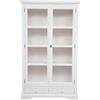 Biscottini INTERNATIONAL ART TRADING Buffet Mobile Soggiorno 182x35x110 cm | Credenza Cucina Alta | libreria con Ante Chiuse, Bianco, Grande, V-L5455-B