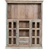 Biscottini Buffet Mobile Soggiorno 200x40x155 cm | Credenza Soggiorno in Legno di Recupero | Credenza Cucina Alta con Ante e Ripiani