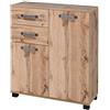 Schildmeyer Milan Schildmeyer Cassettiera 134890, arredamento rustico in rovere, 32 x 80,6 x 94,8 cm