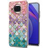 SEAHAI Cover per Xiaomi Mi 10T Lite, Custodia Protettiva Ultra Sottile ed Elegante in Silicone TPU Flessibile, Glitter Modelli Colorful Cover Antiurto Case - Colore Squama